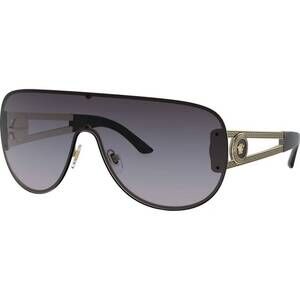 NEW VERSACE women's medusa shield ve2166 aviator non-polarized sunglasses in gol
